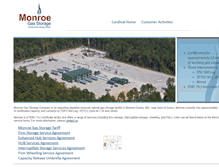 Tablet Screenshot of monroegasstorage.com